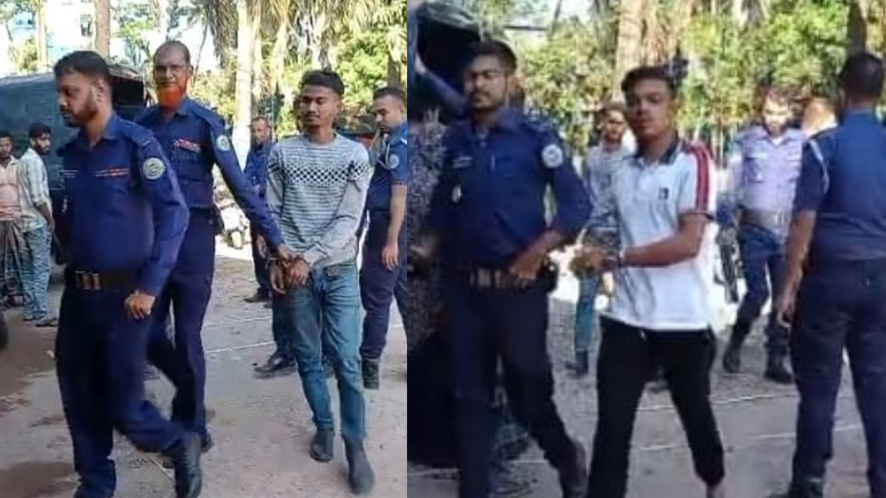 টায়ারে আগুন দিয়ে সড়ক অবরোধ, ছাত্রলীগের দুই নেতা আটক